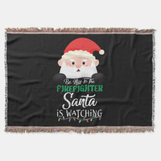 Manta Sé Agradable Con El Bombero Que Papá Noel Está Vie