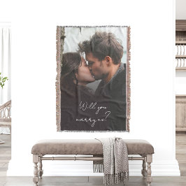 Manta ¿Se casará conmigo con la propuesta de Boda fotogr