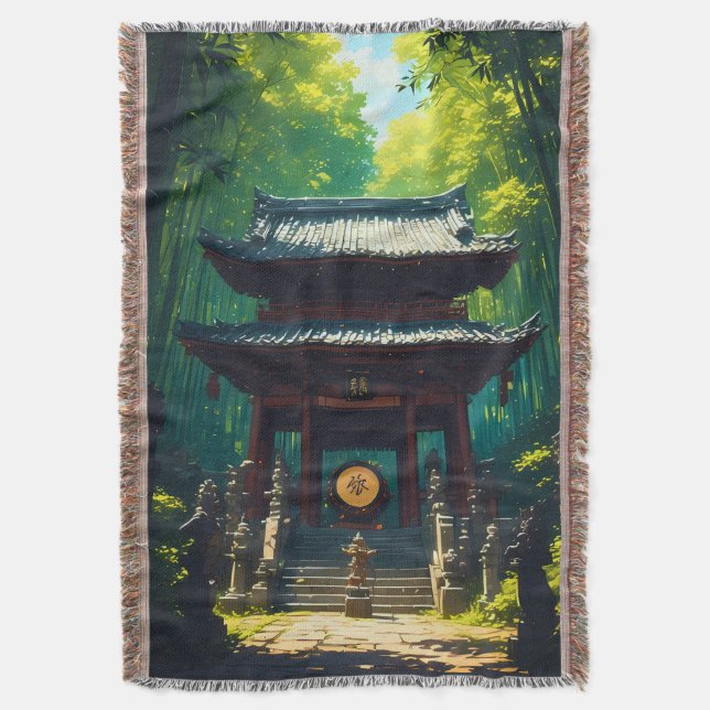 Manta "Seijaku no Mon" – Puerta de la Tranquilidad (Frente vertical)