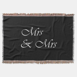 Manta Señora y señora Monogram Throw Blanket