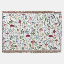 Manta Setas color agua del jardín de verano