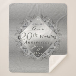 Manta Sherpa 10,11,20,25,70 Aniversario Boda