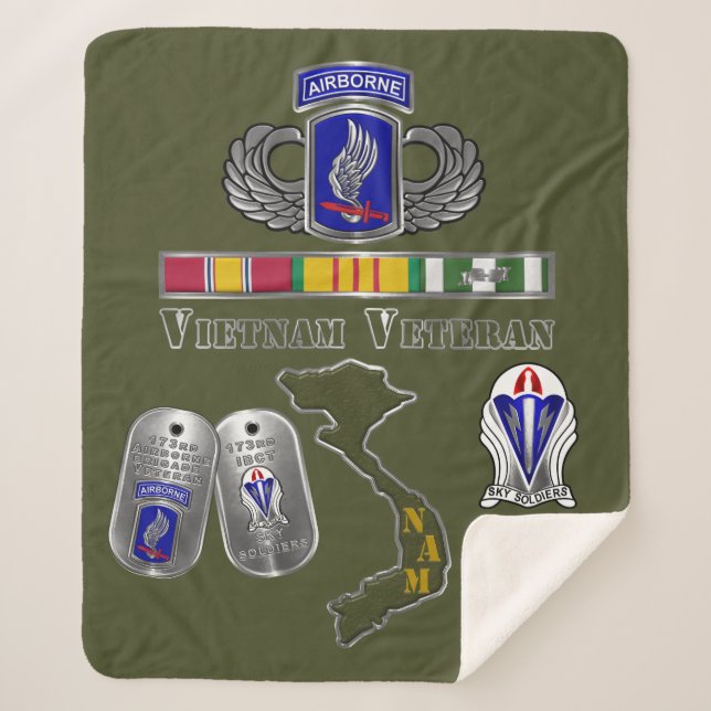 Manta Sherpa 173.ª Brigada Aérea Veterana de Vietnam (Anverso)