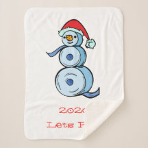 2020 Lets Roll Toilet Paper Snowman