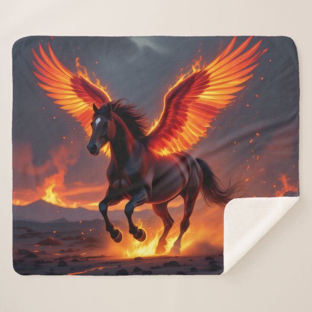 Manta Sherpa „2026 – Das Jahr des Feuerpferds“ (Anverso (horizontal))