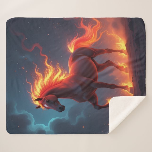 Manta Sherpa „2026 – Das Jahr des Feuerpferds“ (Anverso (horizontal))