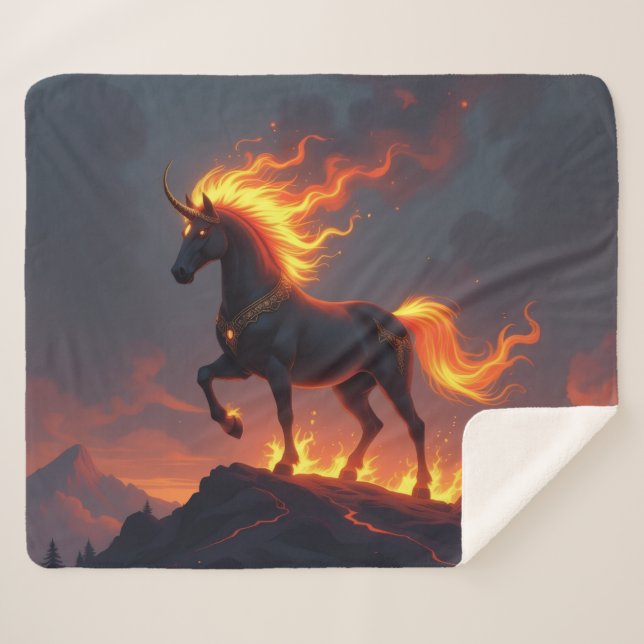 Manta Sherpa „2026 – Das Jahr des Feuerpferds“ (Anverso (horizontal))