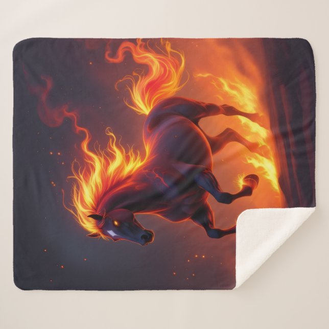 Manta Sherpa „2026 – Das Jahr des Feuerpferds“ (Anverso (horizontal))