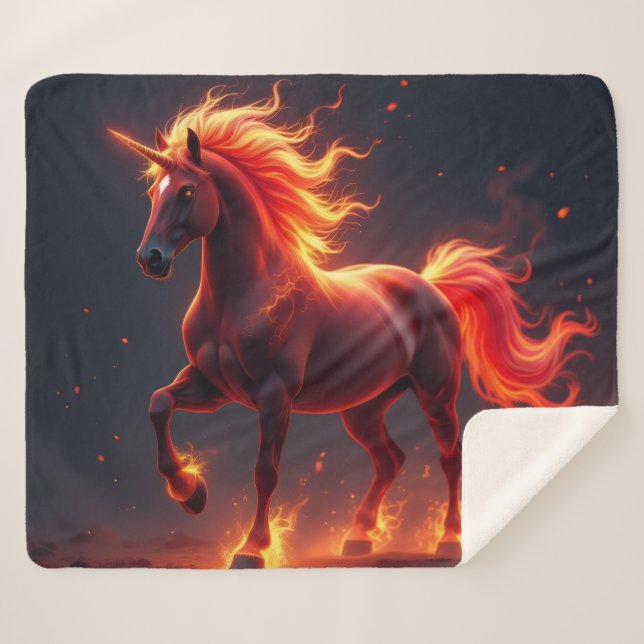 Manta Sherpa „2026 – Das Jahr des Feuerpferds“6 (Anverso (horizontal))