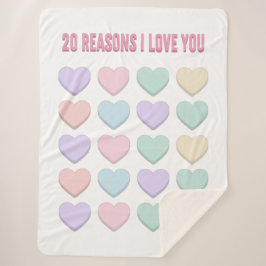 Manta Sherpa 20.º regalo de San Valentín y 39; 20.º regalo de c