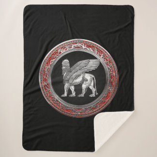 Manta Sherpa [220] León alado asirio - Plata Lamassu