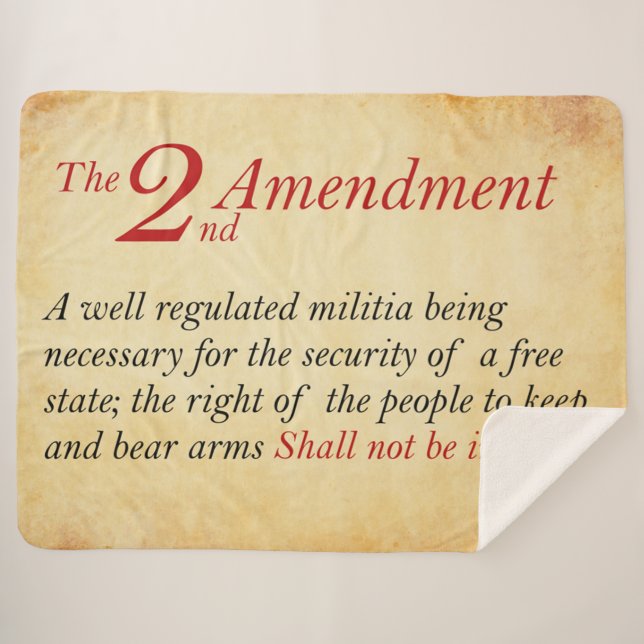 MANTA SHERPA 2.ª ENMIENDA, DEMASIADO VIEJA PARA LUCHAR, DEMASIA (Anverso (horizontal))