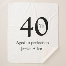 40 años envejecido a la perfección cumpleaños nomb