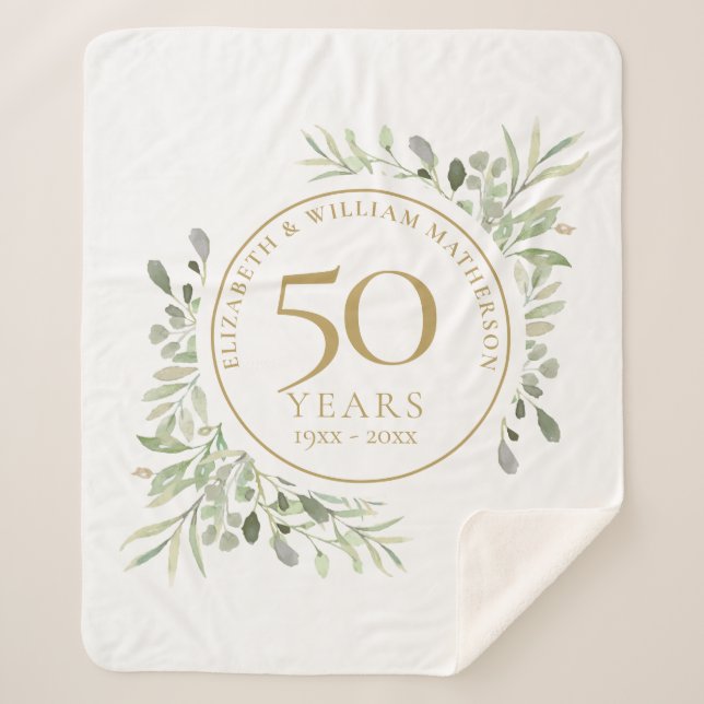 Manta Sherpa 50.º Aniversario del Oro Vegetación acuática (Anverso)