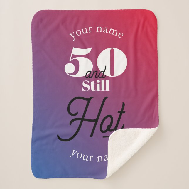 Manta Sherpa 5O y todavía caliente (Anverso)