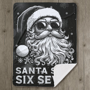 Manta Sherpa 67 Meme Divertido Santa Dice Seis Siete Navidad