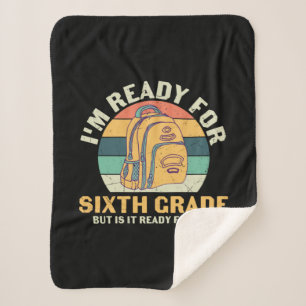 Manta Sherpa 6.º Profesor Estoy Listo Para El Sexto Grado