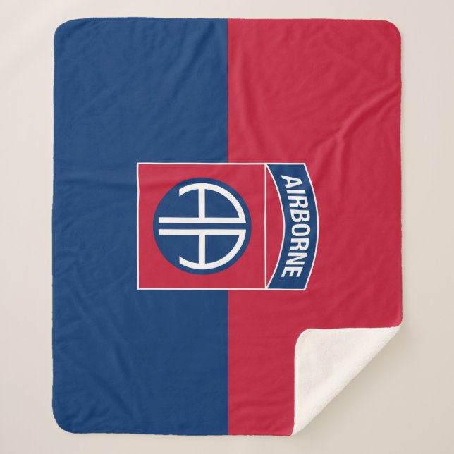 Manta Sherpa 82ª División Aérea Bandera Veterano Militar (Anverso)