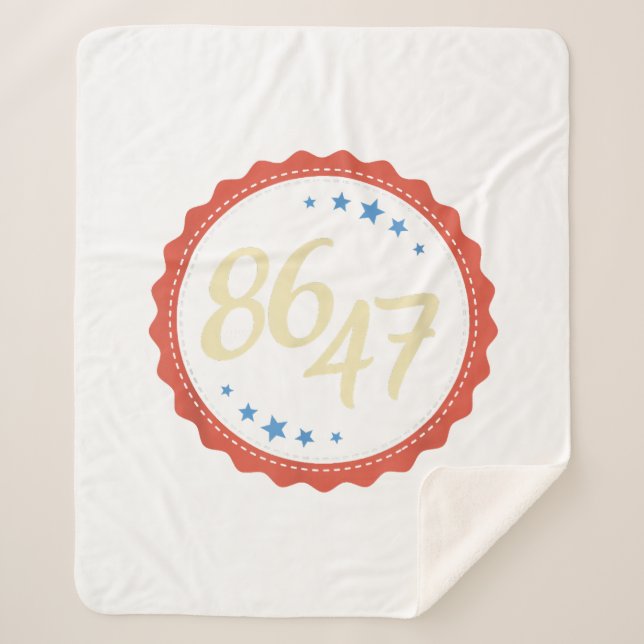 Manta Sherpa 86 47 Anti Trump Gracioso (Anverso)