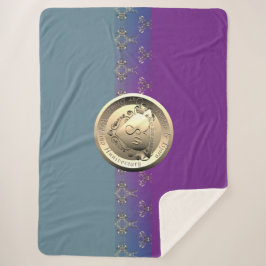 Manta Sherpa 8.º Boda Aniversario del Emblema de Bronce