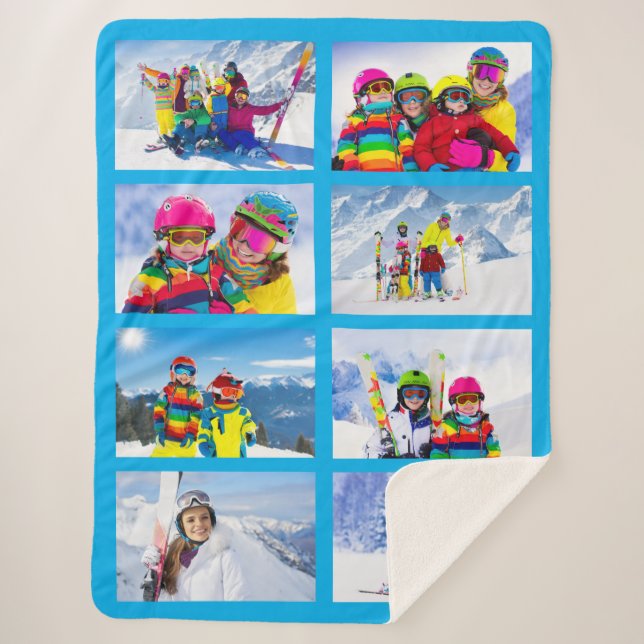 Manta Sherpa 8 Landscape Collage de fotos Azure (Anverso)