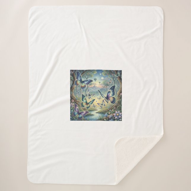 Manta Sherpa A Butterfly Dreamscape (Anverso)