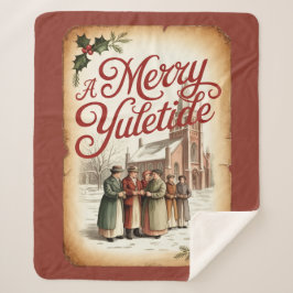 Manta Sherpa A Merry Yuletide with Victorian Carolers 