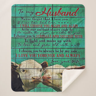 Manta Sherpa A mi marido | Presente de familia de corte