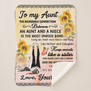 Manta Sherpa A Mi Tía Regalo, Regalo De Girasol De Grecia