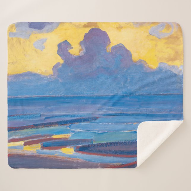 Manta Sherpa A orillas del mar | Piet Mondrian | (Anverso (horizontal))