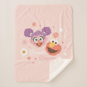 Manta Sherpa Abby Cadabby y Elmo   Flores Para Siempre