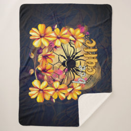 Manta Sherpa Abeja, café