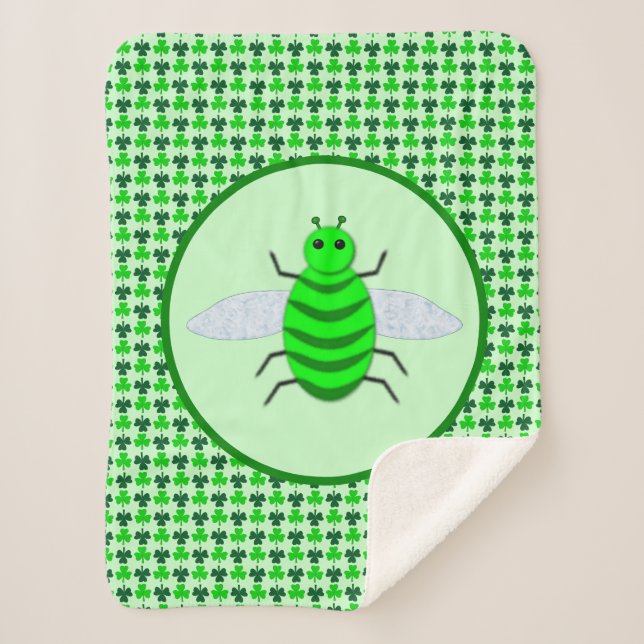 Manta Sherpa Abeja y rocas de San Patricio (Anverso)