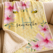 Abejas zumbadoras florales rosadas panal de abeja