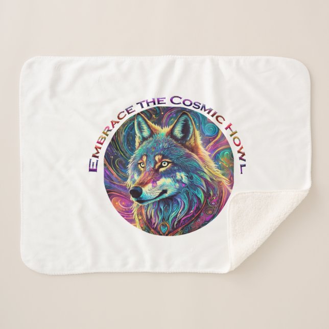 Manta Sherpa Abraza al Lobo Cósmico (Anverso (horizontal))