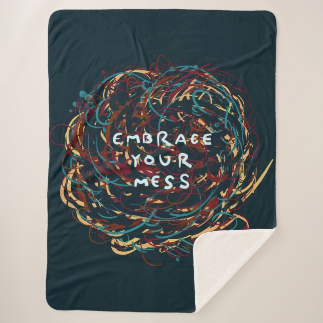 Manta Sherpa Abraza tu Mess (Anverso)