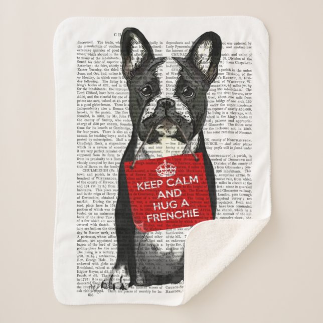 Manta Sherpa Abrazo a la francesa (Anverso)