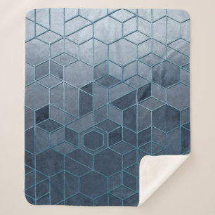Manta Sherpa Absorción geométrica de hexagones en un relieve az