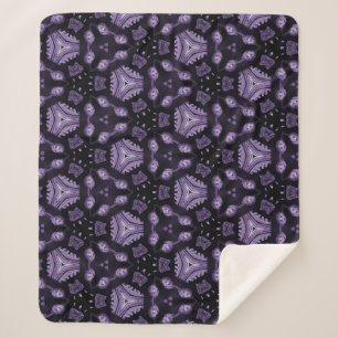 Manta Sherpa Abstract art eyes and diamond watercolour pattern