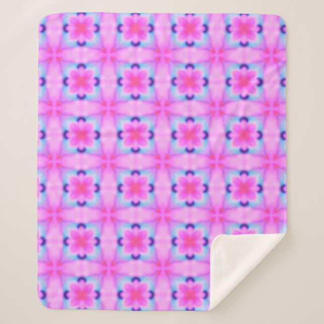 Manta Sherpa Abstract decorative geometric kaleidoscope texture (Anverso)