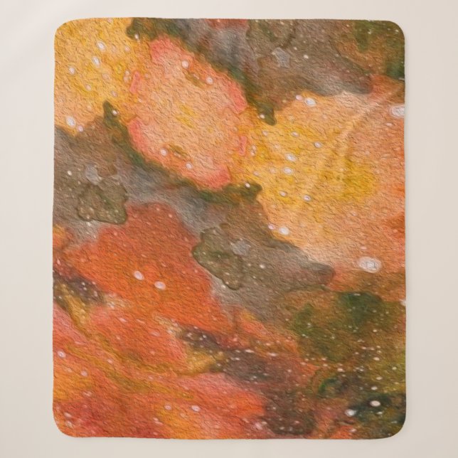 Manta Sherpa Abstract hand painted watercolor. Nice backgrounda (Anverso)