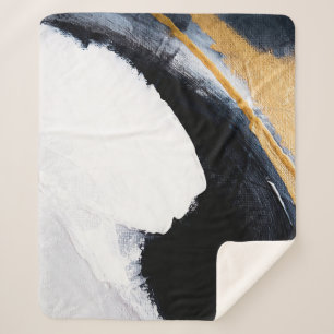 Manta Sherpa Abstract oil texture background. Abstract art gold