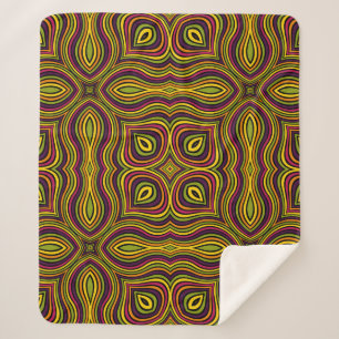 Manta Sherpa Abstract ornamental seamless pattern. Vintage mosa