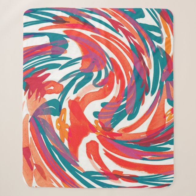 Manta Sherpa Abstract painting texture. Art wallpaper. Simple d (Anverso)