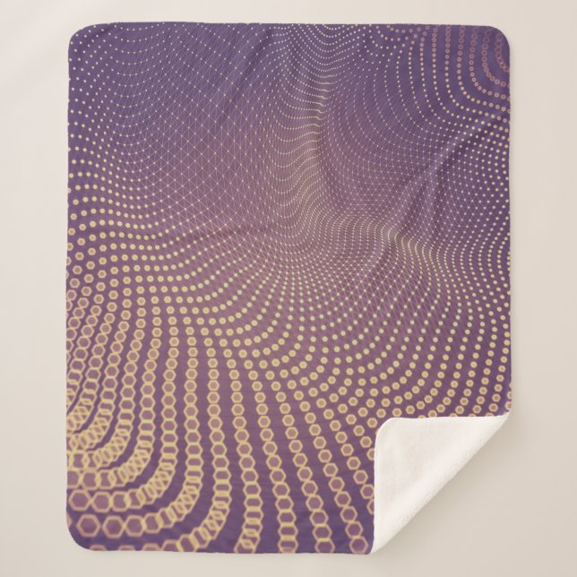 Manta Sherpa Abstract polygonal space low poly dark background  (Anverso)