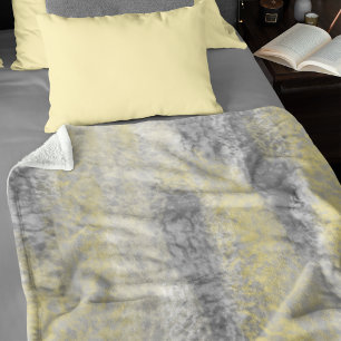 Manta Sherpa Abstracto suave hues amarillo gris