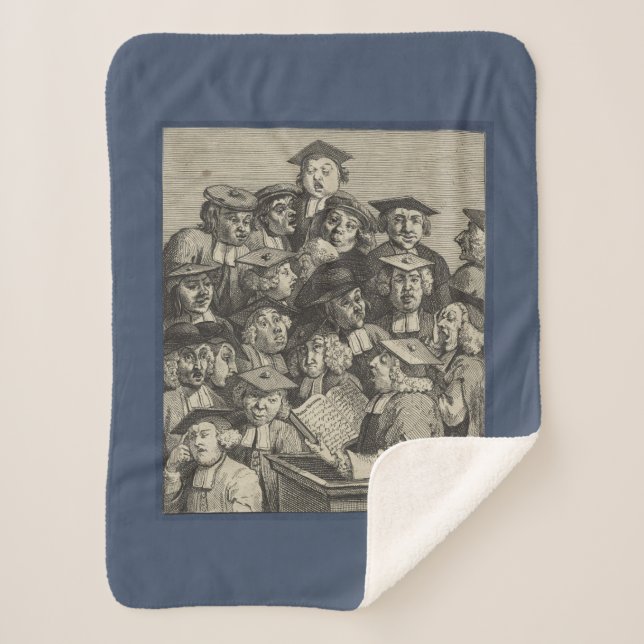 Manta Sherpa Académicos en una conferencia (por William Hogarth (Anverso)