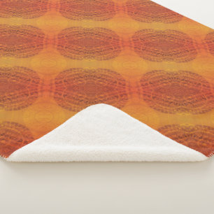 Manta Sherpa Aceptación   Medallones del Boho amarillo Naranja 