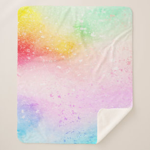 Manta Sherpa acuarela abstracta de arte de fondo