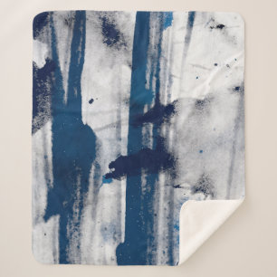 Manta Sherpa acuarela abstracta sobre papel. Textura de arte co